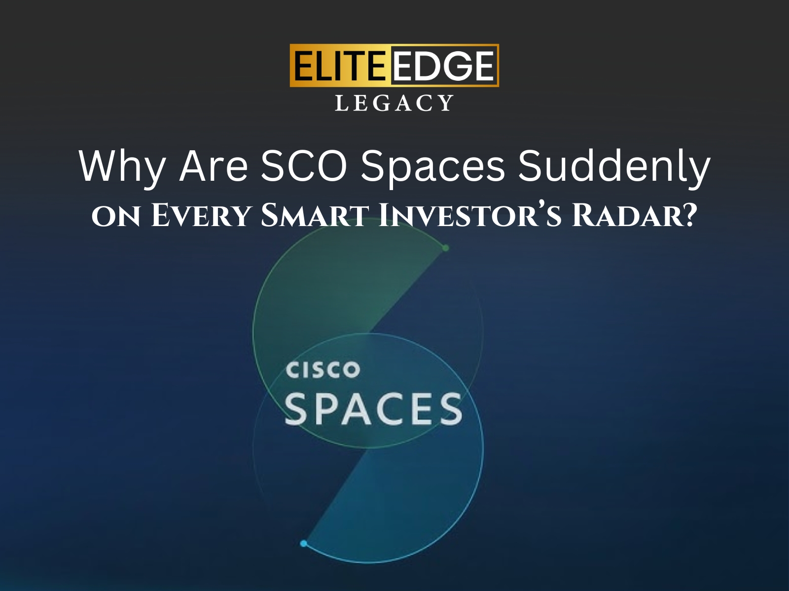 Why Are SCO Spaces Suddenly on Every Smart Investor’s Radar?