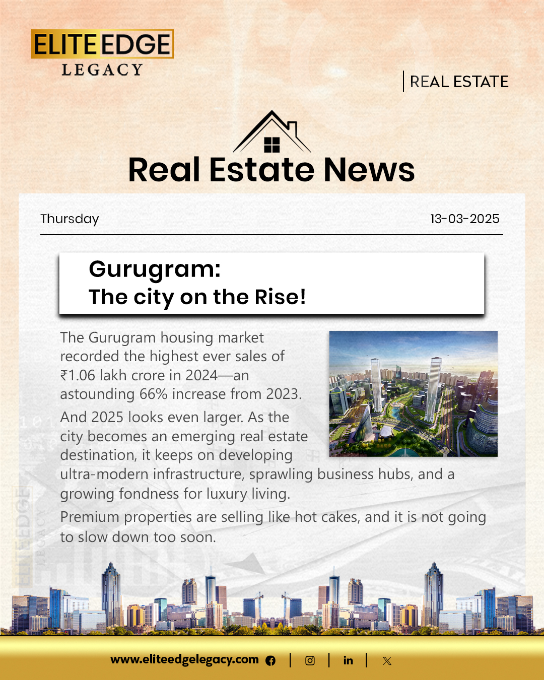 Gurugram: The City On Rise !